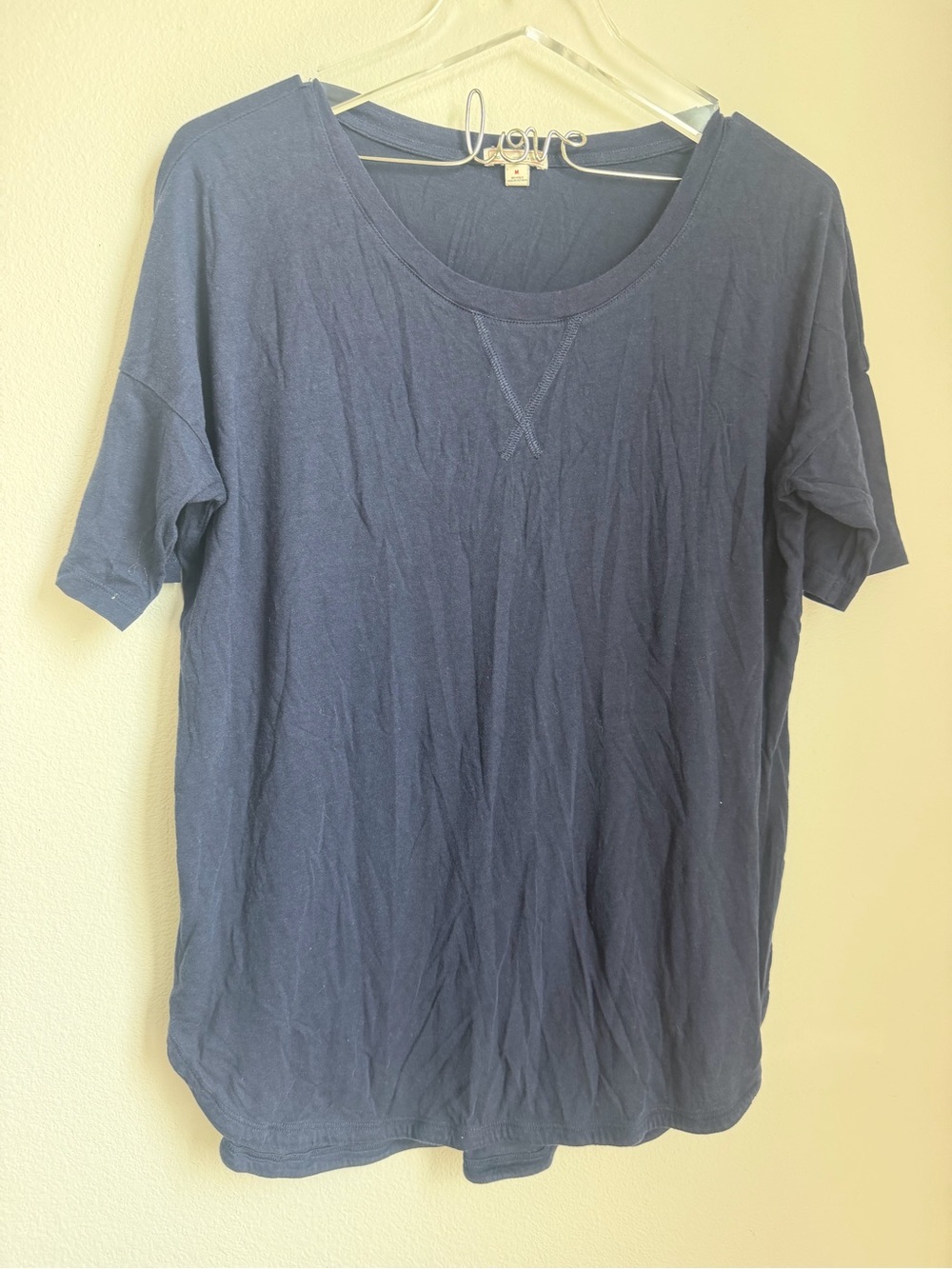 GAP Navy Short-Sleeve Crewneck Tee